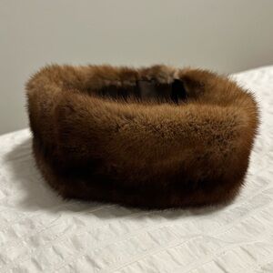Elegant Brown Fur Headband